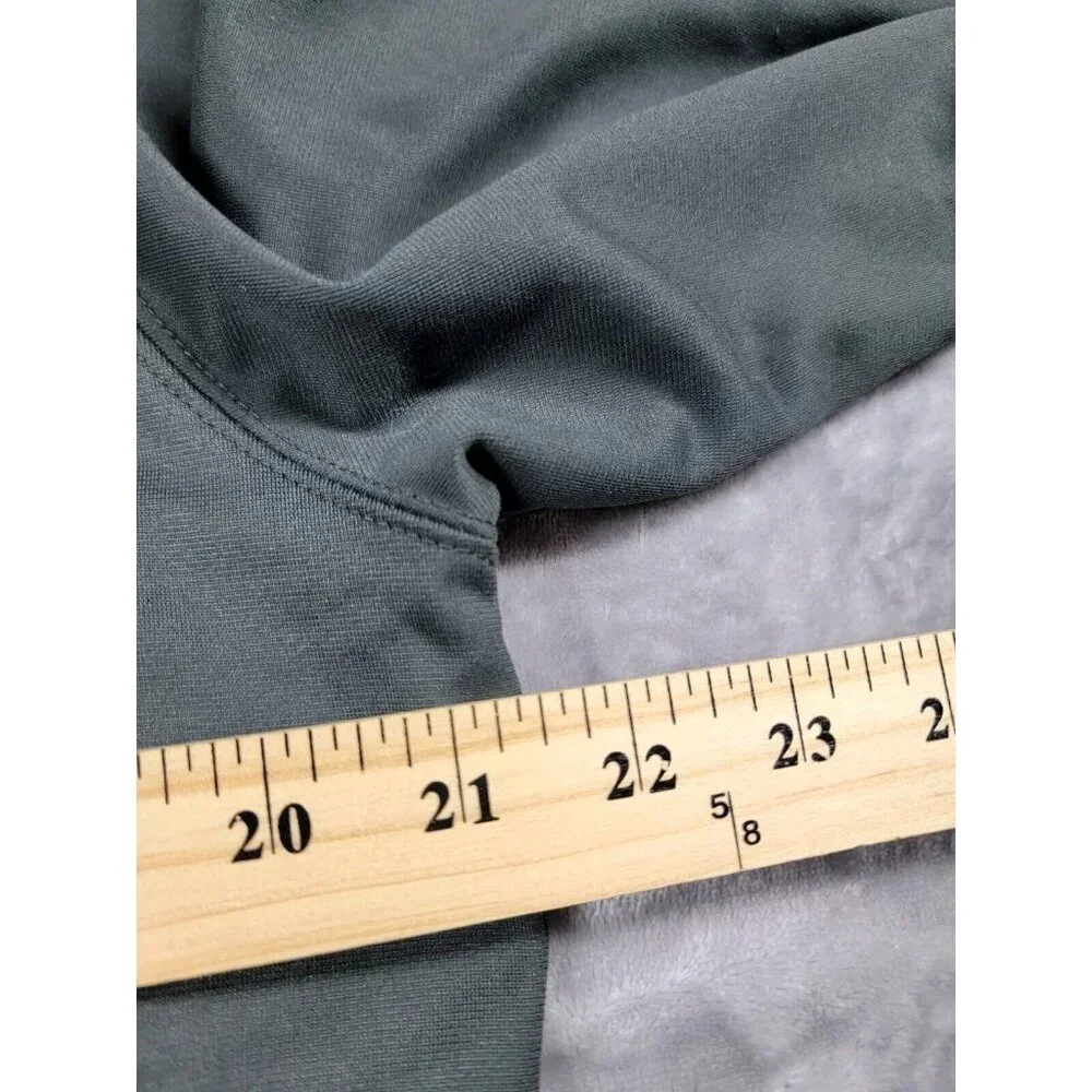 Nike Pullover Mens Medium Gray‎ 1/4 Zip Fleece Dri-Fit Swoosh Logo Lacrosse